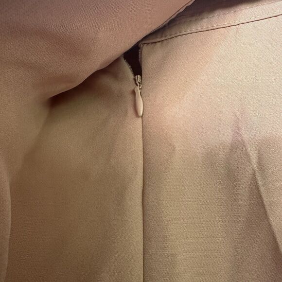 Lavish Alice Asymmetrical Tie Waist Trouser Pants Tan UK 8 US 4 - Picture 4 of 12